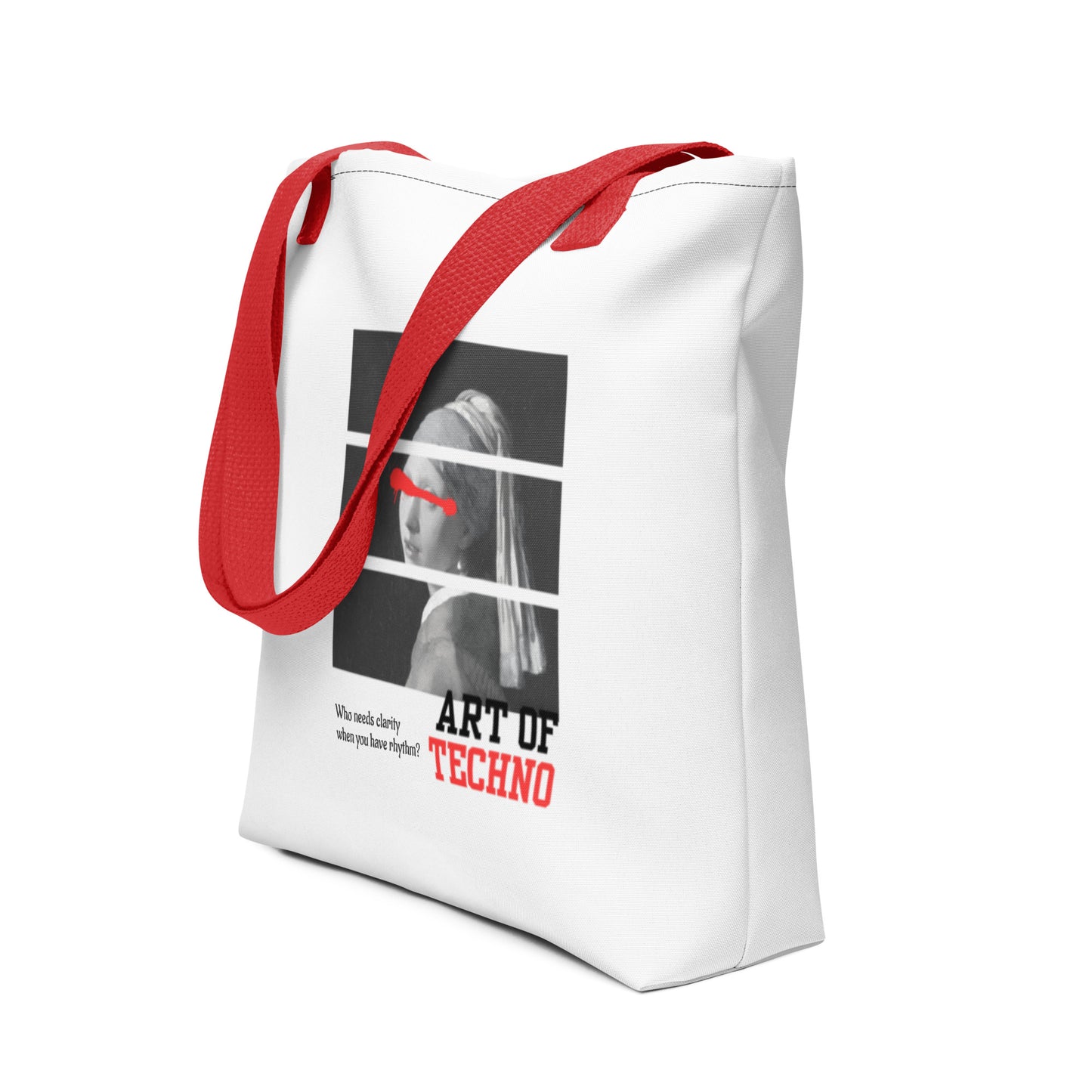 Art of Techno Red Tote bag