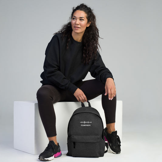 Technoviber embroidered backpack