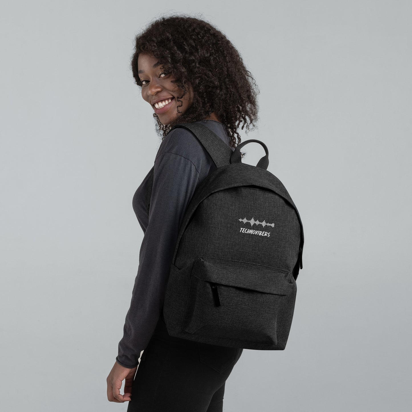 Technoviber embroidered backpack