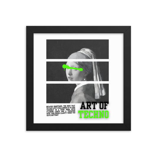 Art of Techno Framed poster