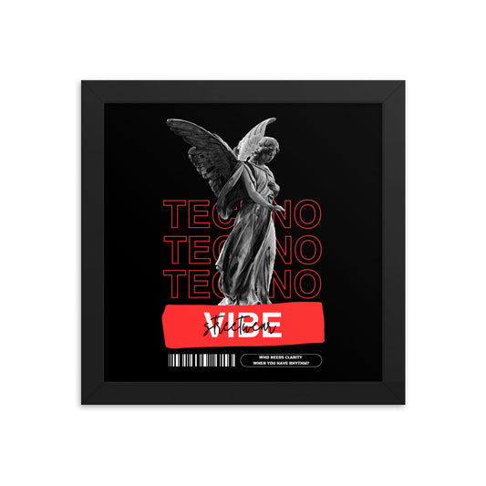 Techno Angel Framed poster