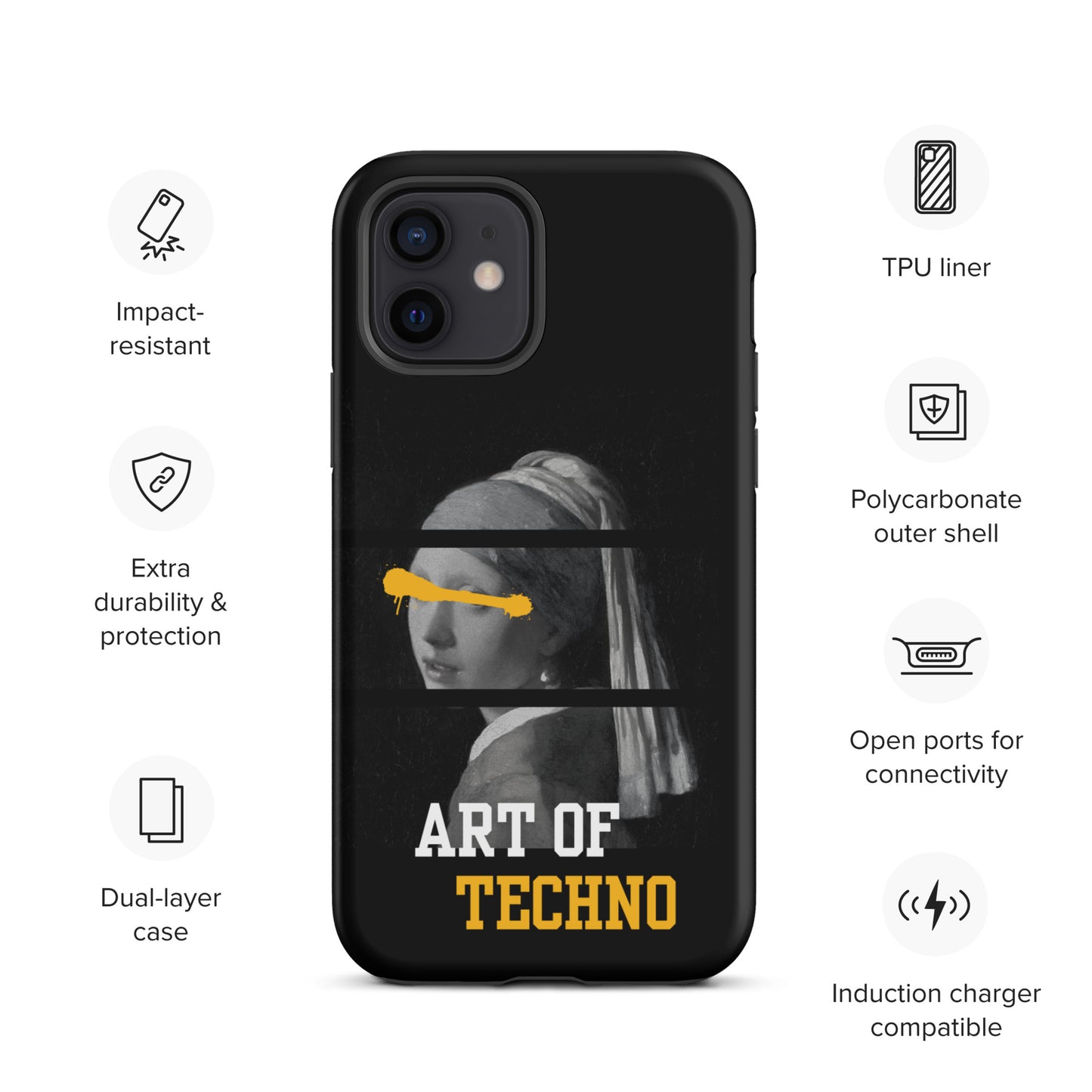 Art of Techno Tough Case for iPhone®