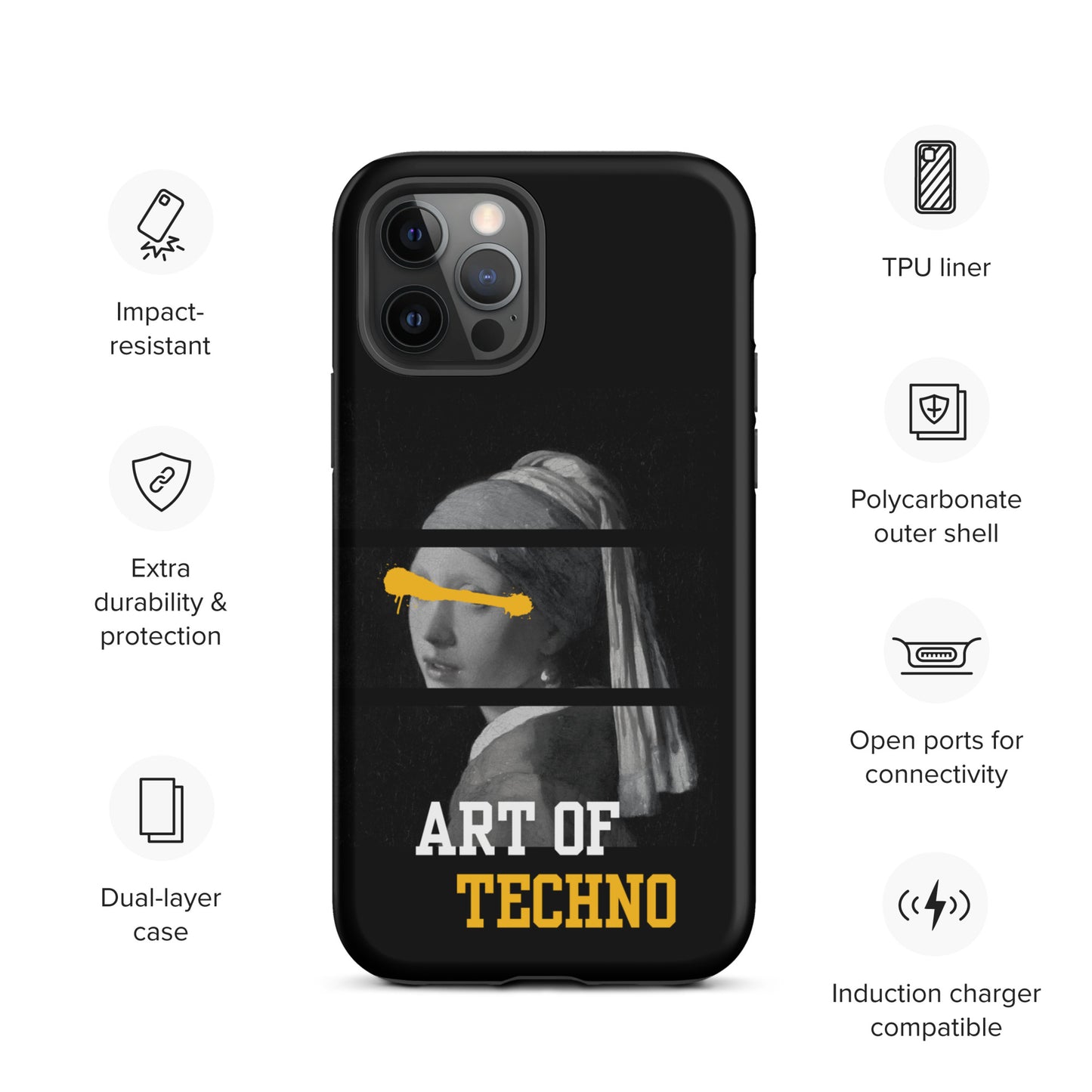 Art of Techno Tough Case for iPhone®