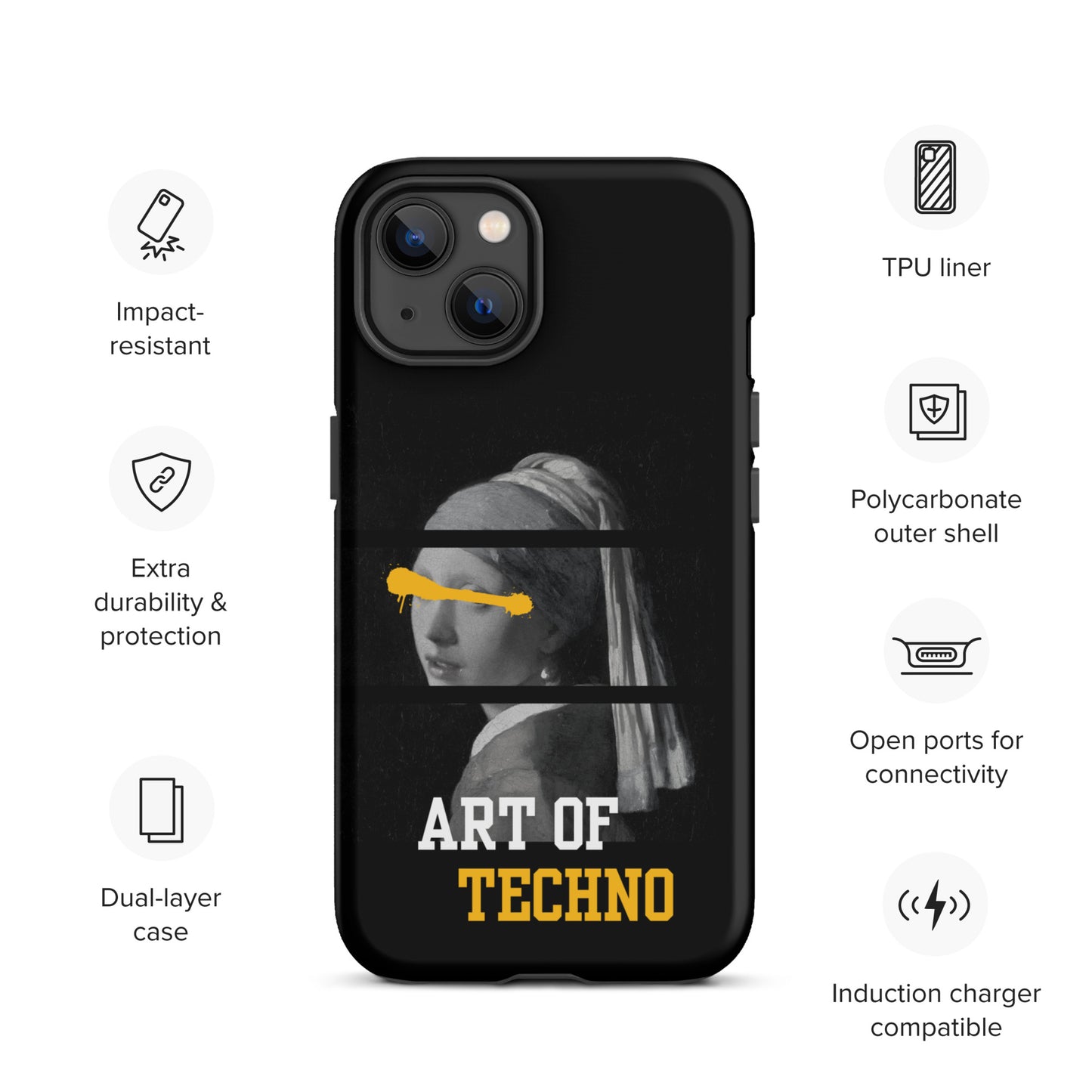 Art of Techno Tough Case for iPhone®