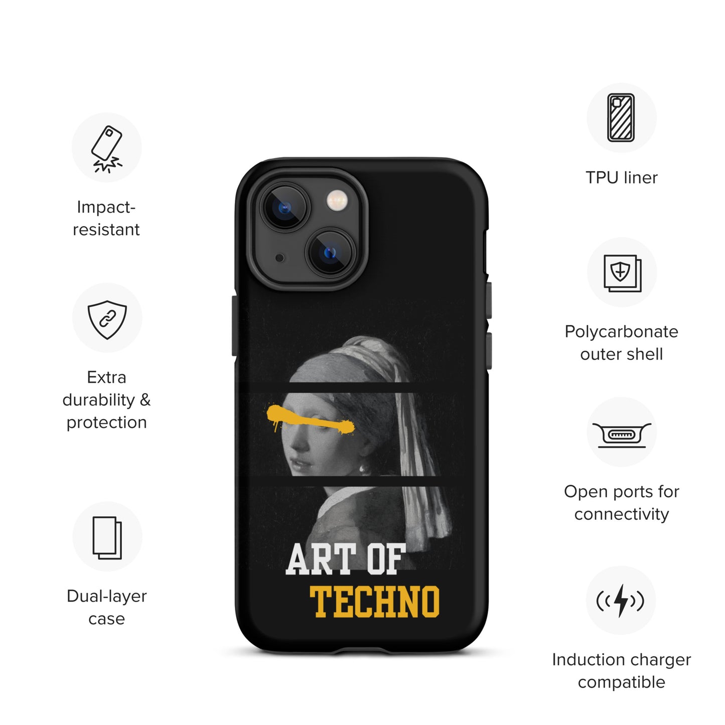 Art of Techno Tough Case for iPhone®