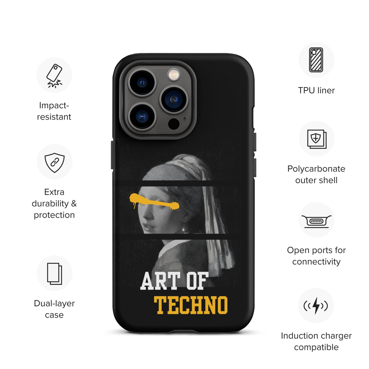 Art of Techno Tough Case for iPhone®