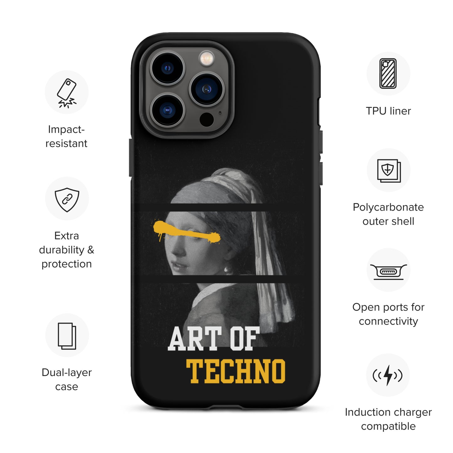 Art of Techno Tough Case for iPhone®