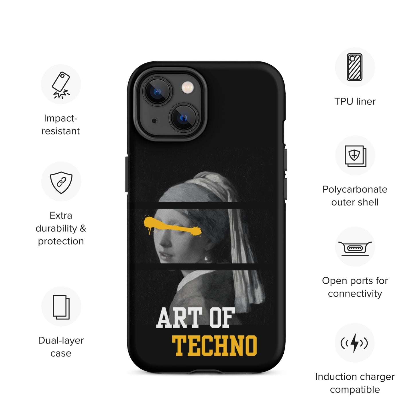 Art of Techno Tough Case for iPhone®