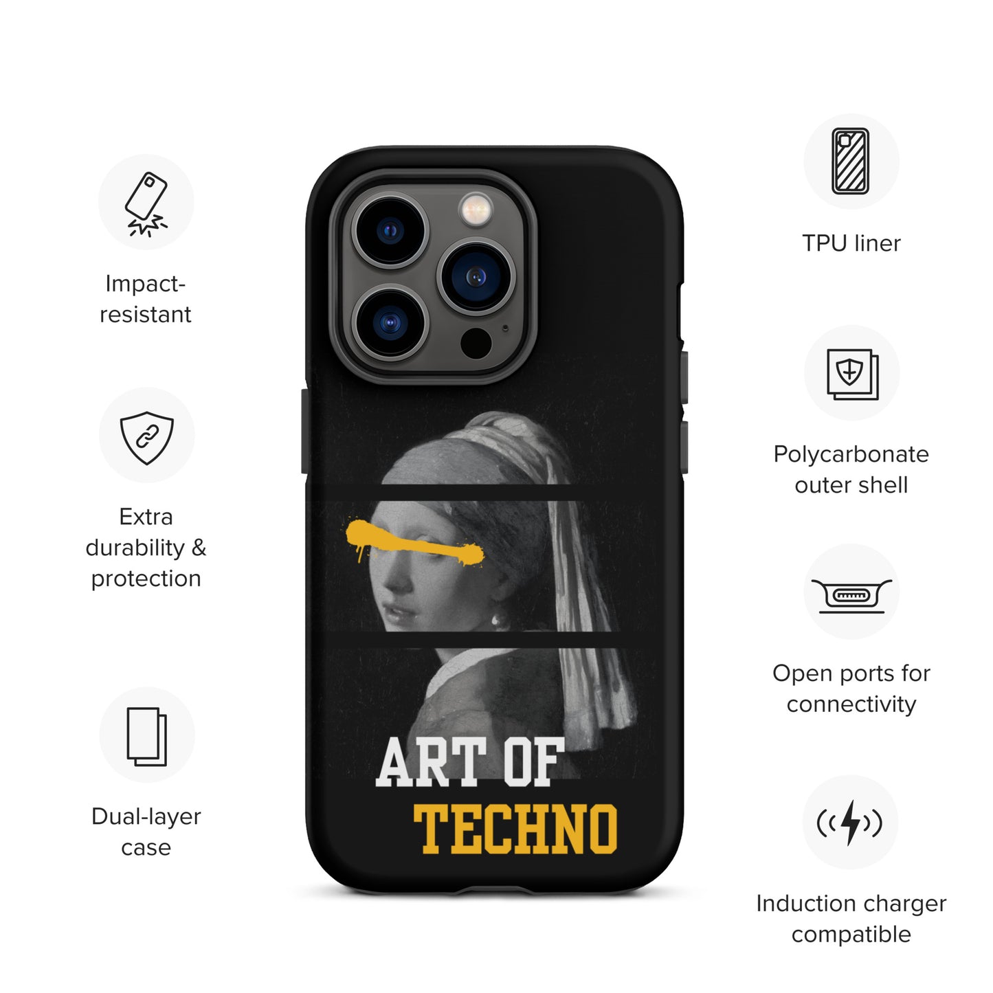 Art of Techno Tough Case for iPhone®