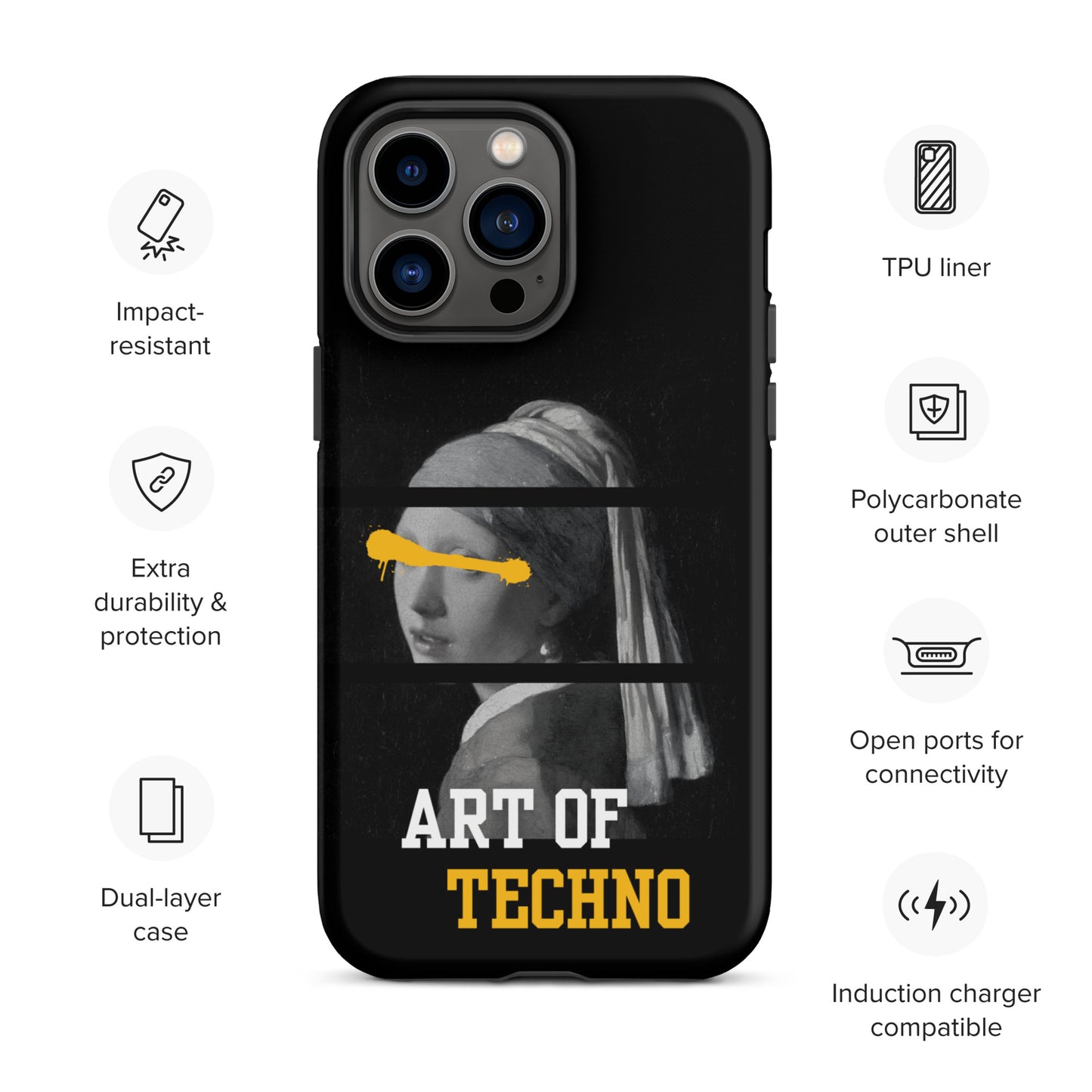 Art of Techno Tough Case for iPhone®