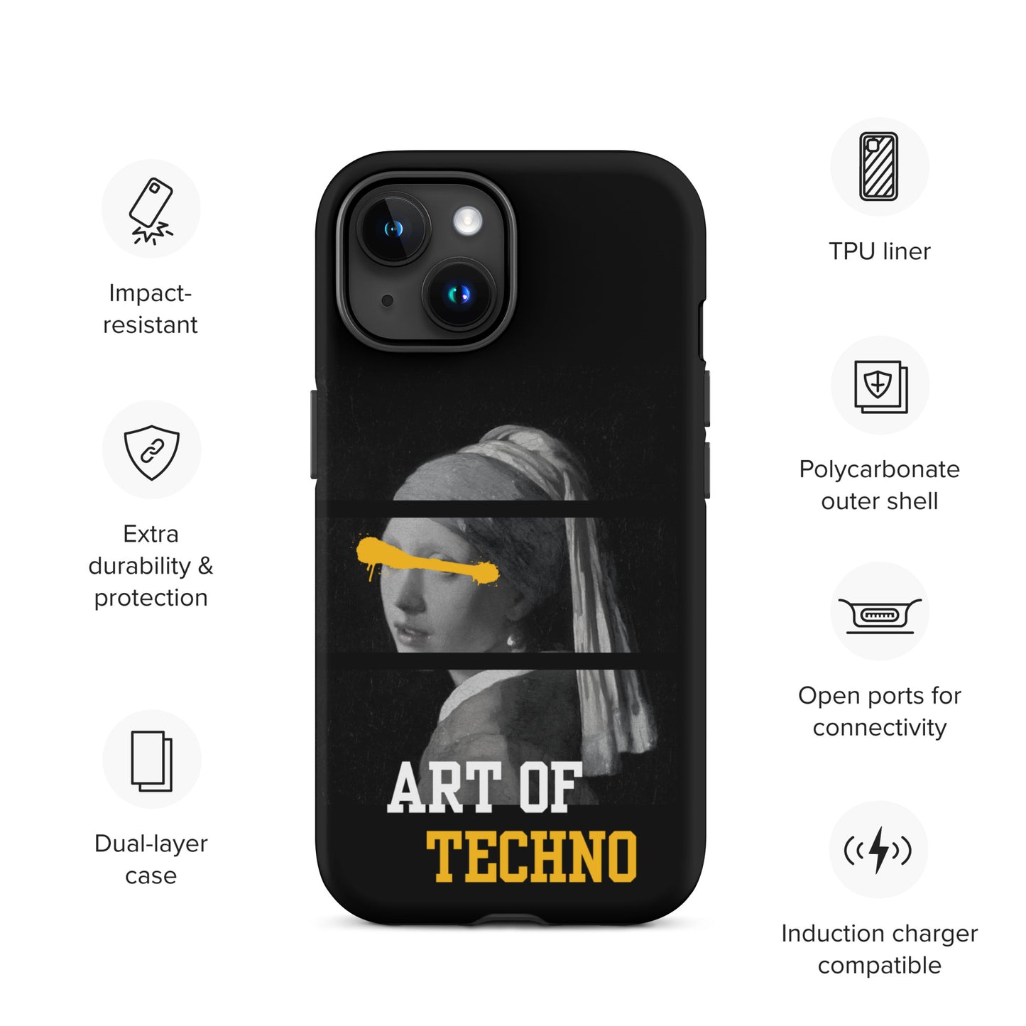 Art of Techno Tough Case for iPhone®