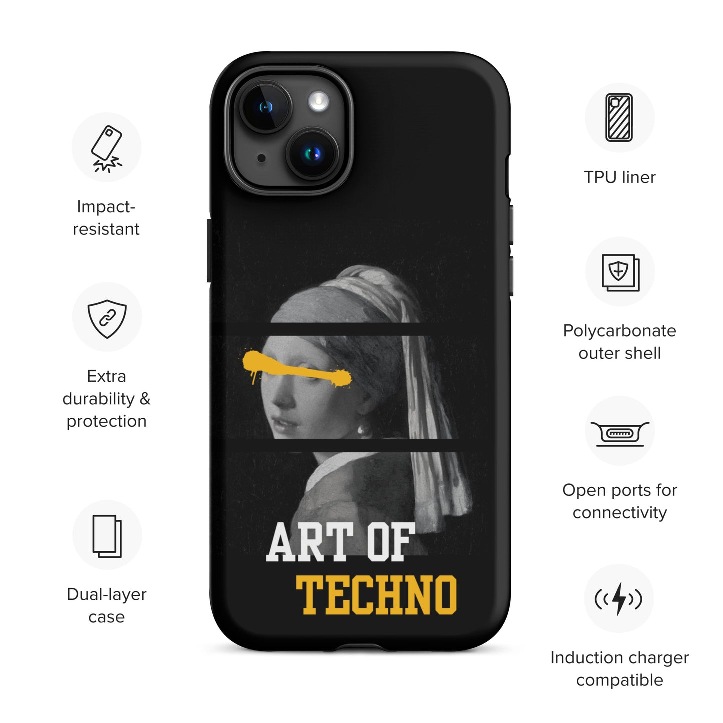 Art of Techno Tough Case for iPhone®