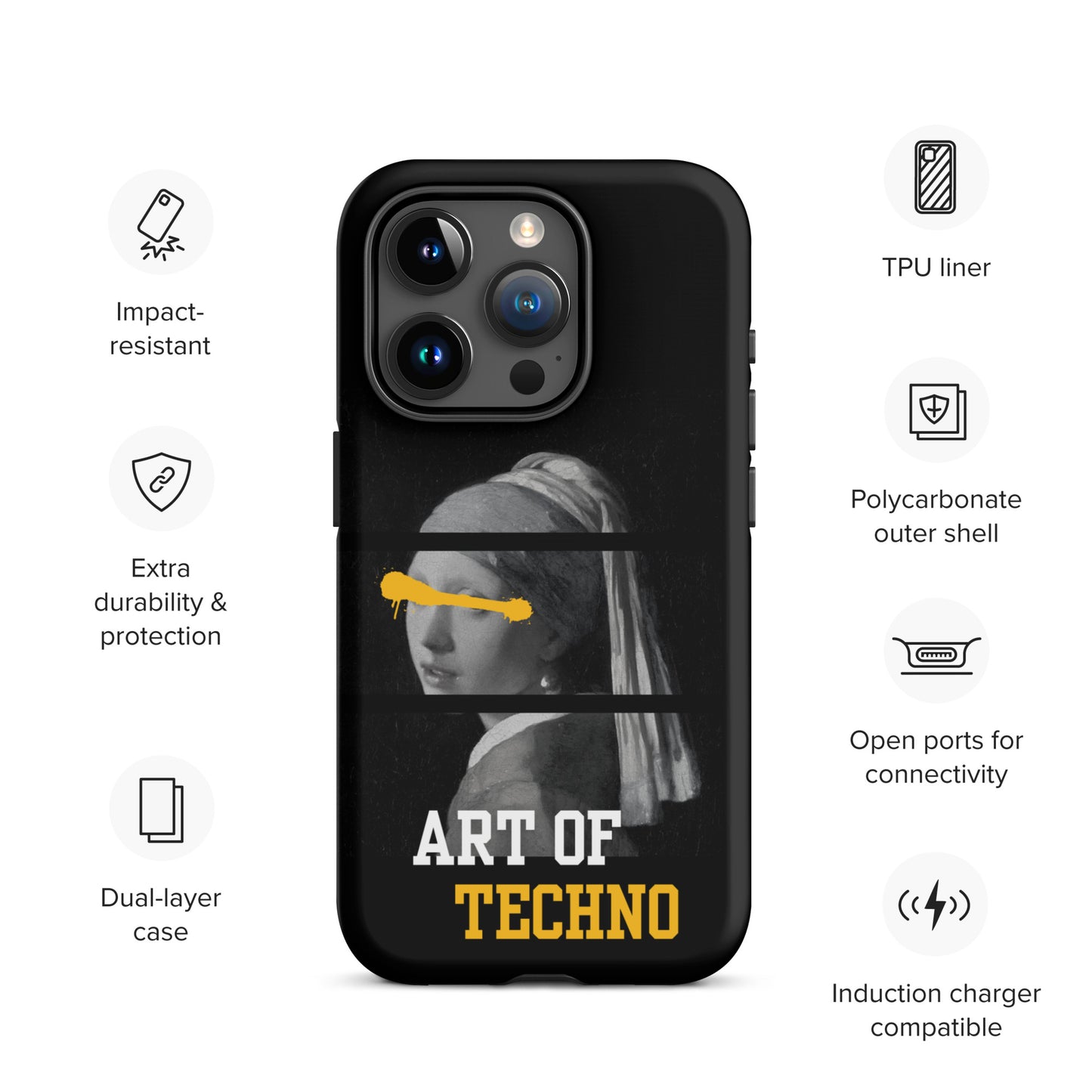 Art of Techno Tough Case for iPhone®