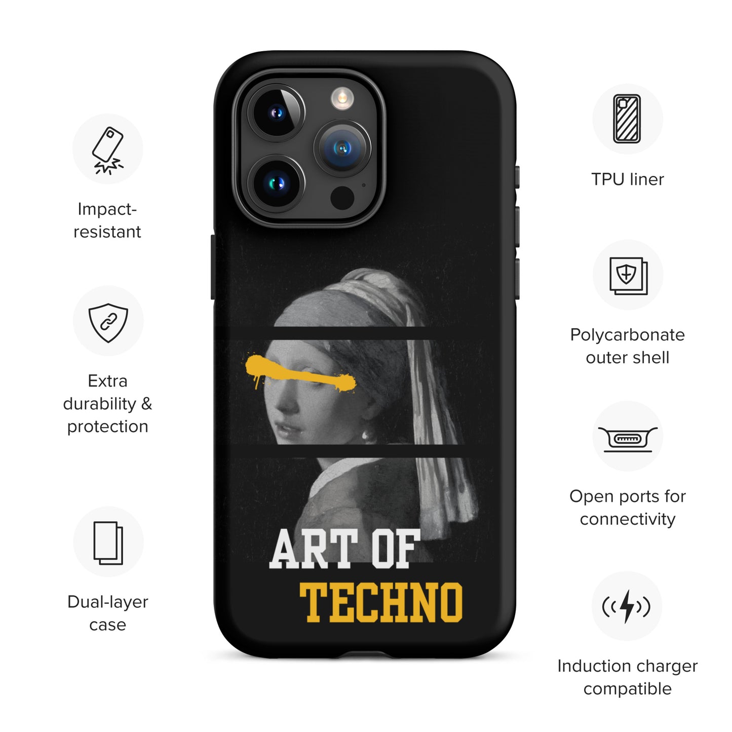 Art of Techno Tough Case for iPhone®