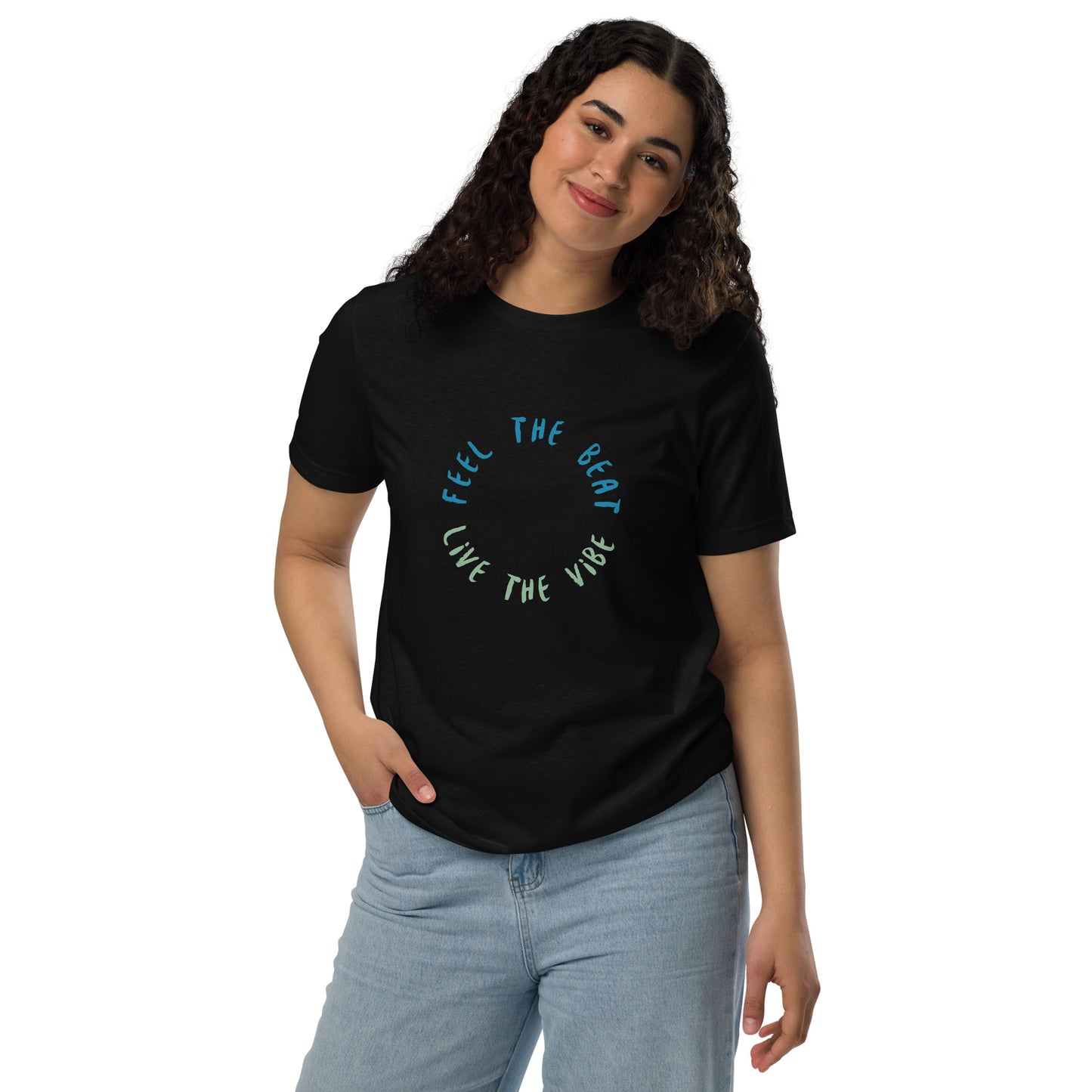 Feel the beat, live the vibe! Unisex staple eco t-shirt