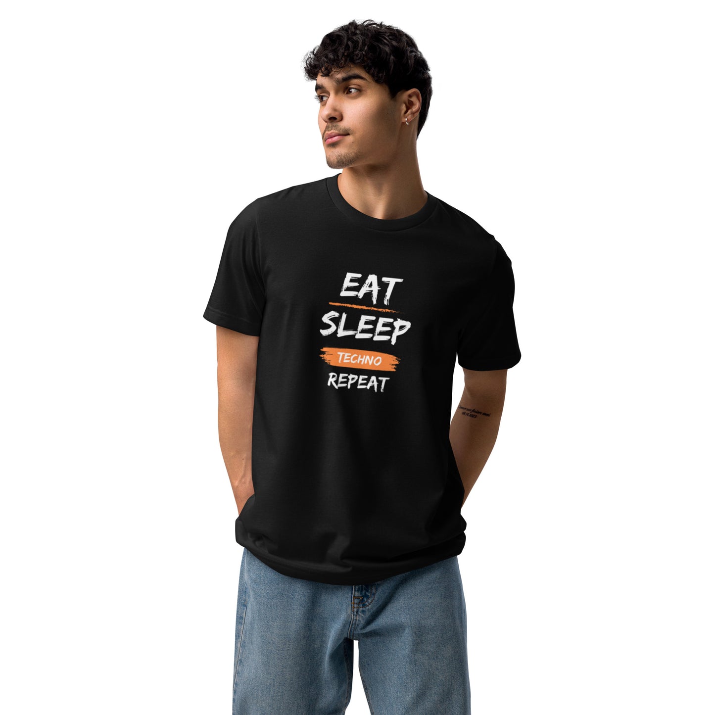 Eat Sleep Techno Repeat Unisex staple eco t-shirt