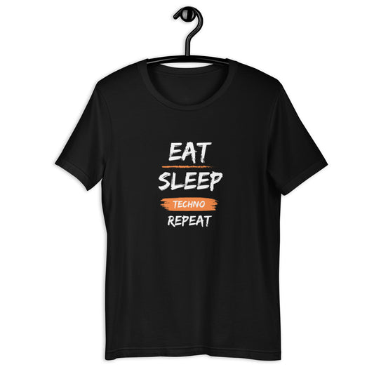 Eat Sleep Techno Repeat Unisex staple eco t-shirt