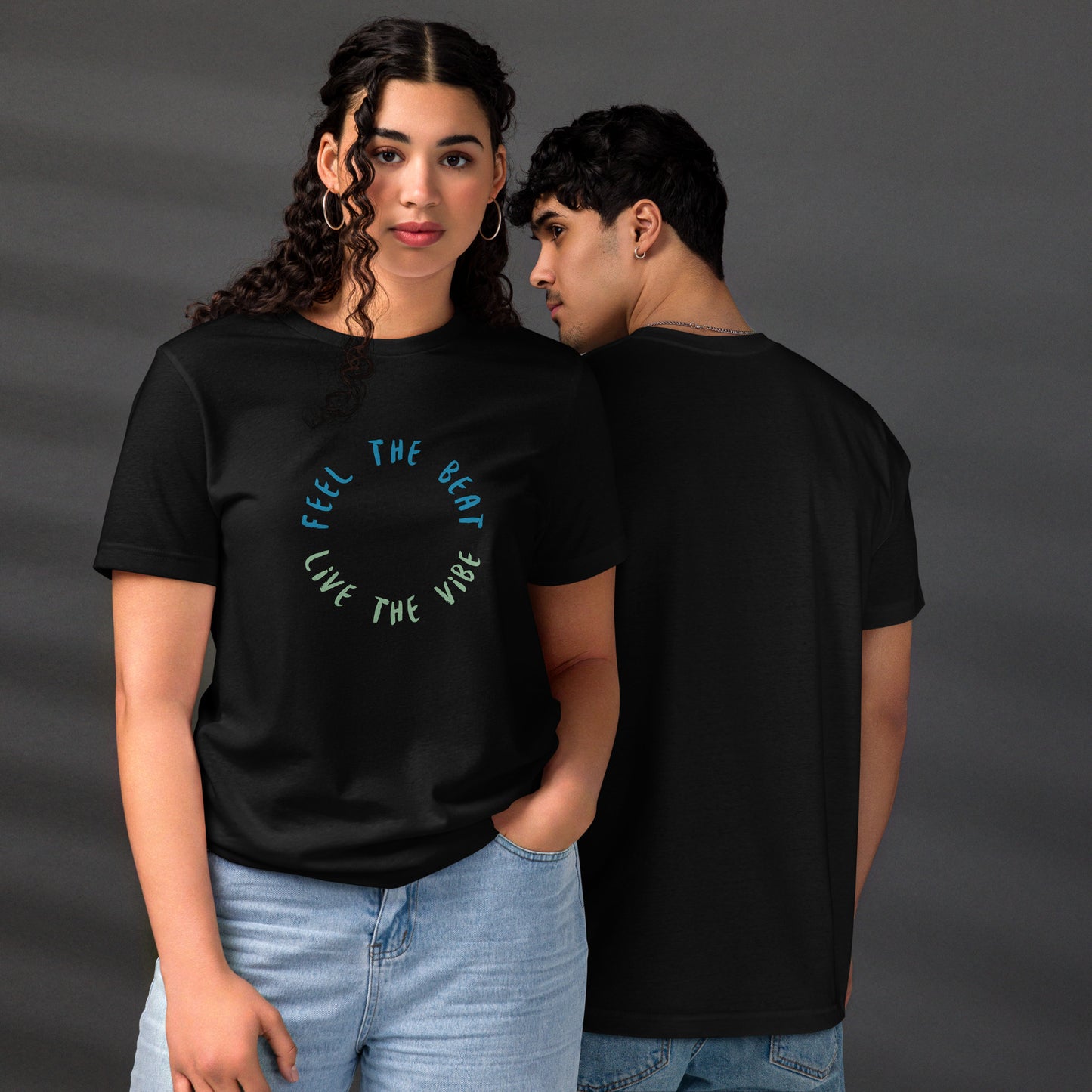 Feel the beat, live the vibe! Unisex staple eco t-shirt