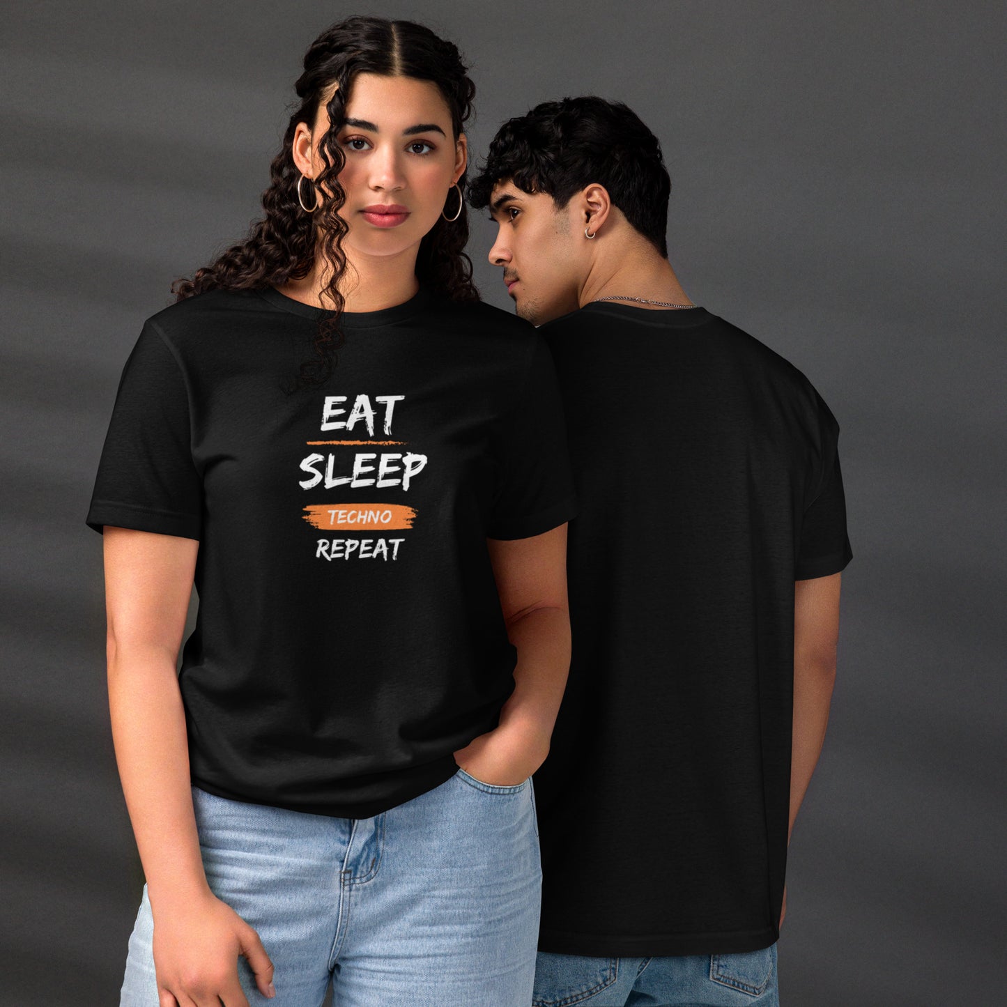 Eat Sleep Techno Repeat Unisex staple eco t-shirt