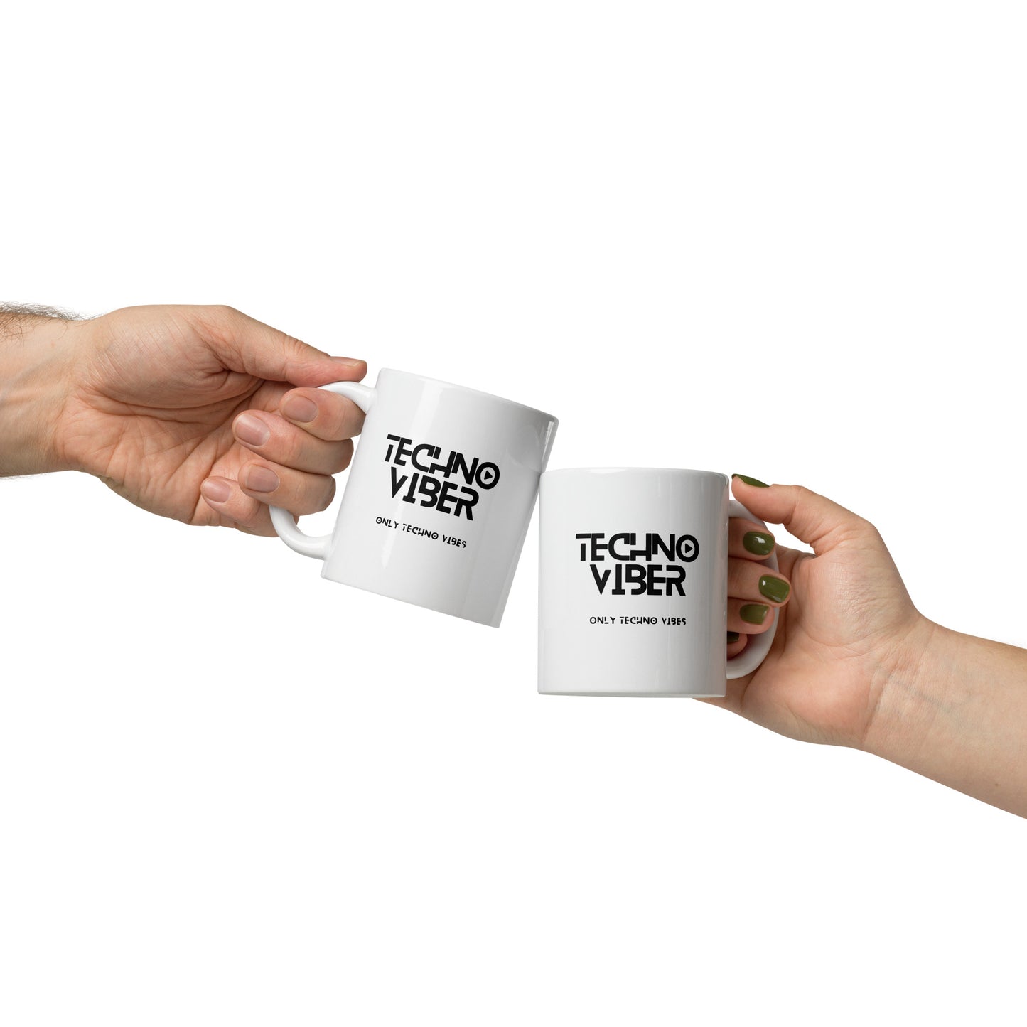 Technoviber white glossy mug