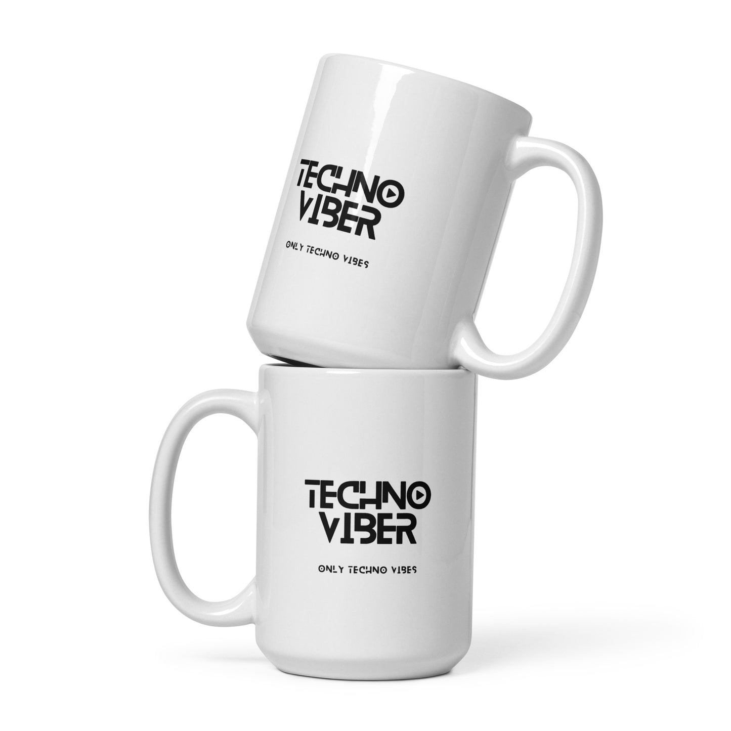 Technoviber white glossy mug